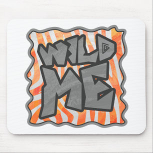 Mousepad Zebra Orange e White Wild Me