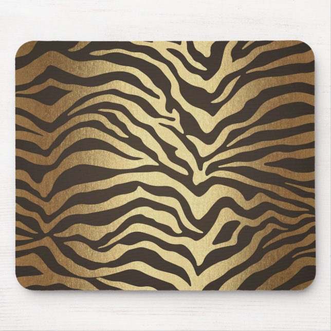 Mousepad Zebra Print Animal Skype Impressão Modern Glam Dou (Frente)