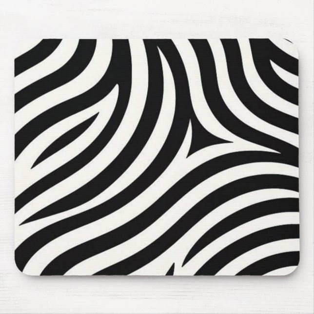 Mousepad Zebra Stripes Moderno Impressão (Frente)