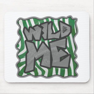Mousepad Zebra Verde e Branco