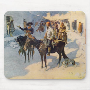 Mousepad Zebulon Pike que entra em Santa Fé