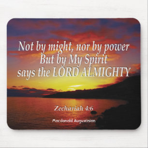 Mousepad Zechariah 4:6 NÃO PELO PODER NEM PELO PODER