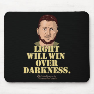 Mousepad Zelensky Quote Light Will Win Ukrainian President