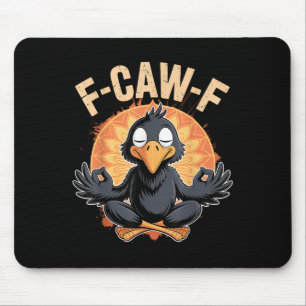 Mousepad Zen Corvo F Coax F Corvo Fcawf Engraçado Meditação