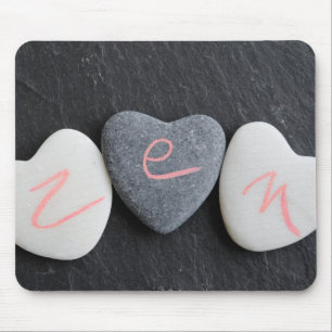 Mousepad Zen dos seixos do coração