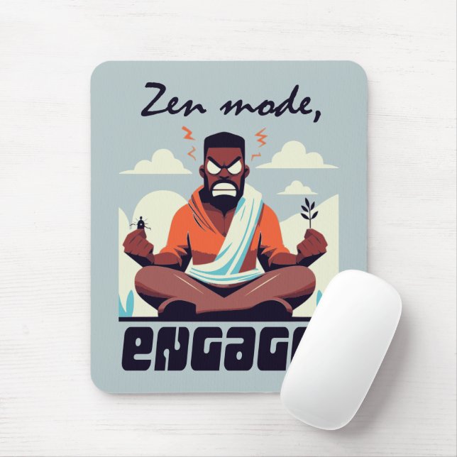 Mousepad Zen Mode, Engage! ⚡ Adultação é uma falha (Com mouse)