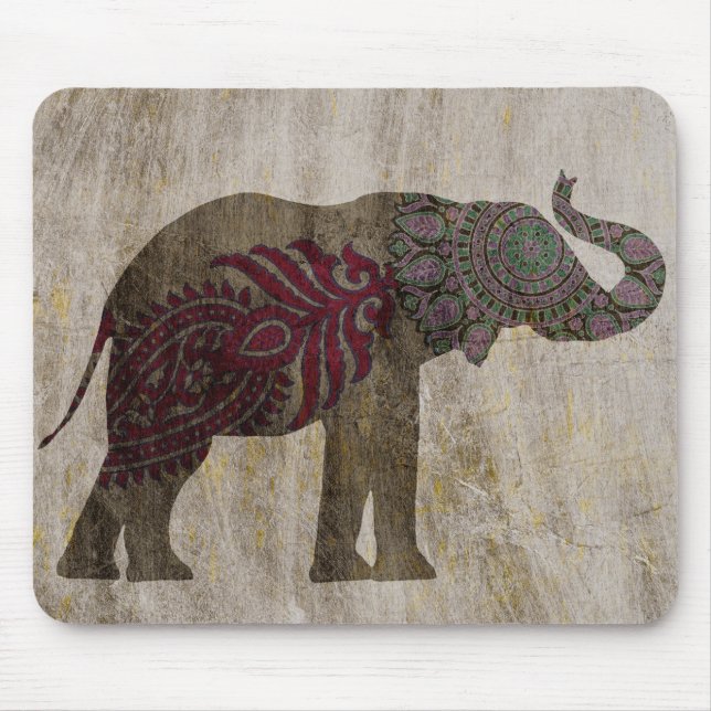 Mousepad Zen Tribal Elephant (Frente)