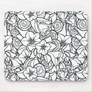 Mousepad Zendoodle florido