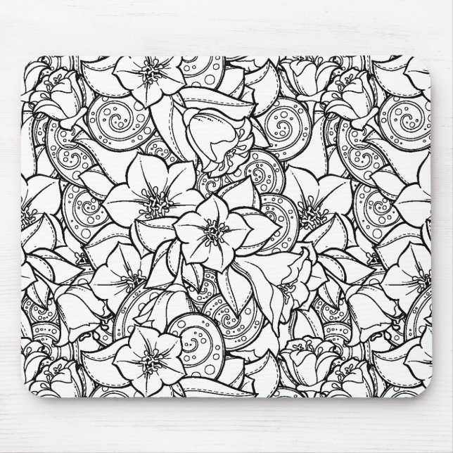 Mousepad Zendoodle florido (Frente)