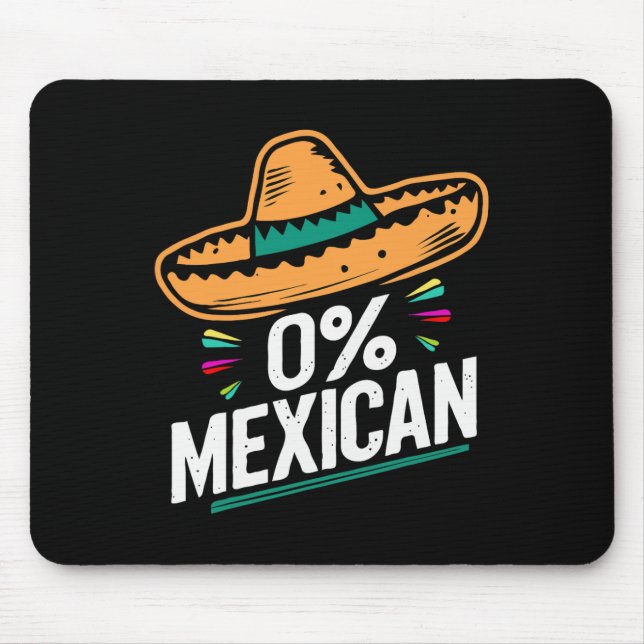 Mousepad Zero por cento da Funny Fiesta Cinco De Mayo Mexic (Frente)