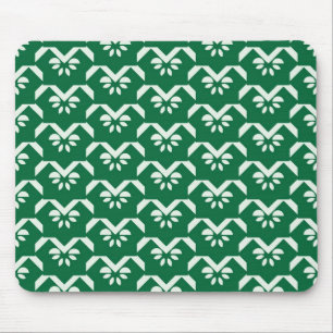 Mousepad Ziguezague floral verde