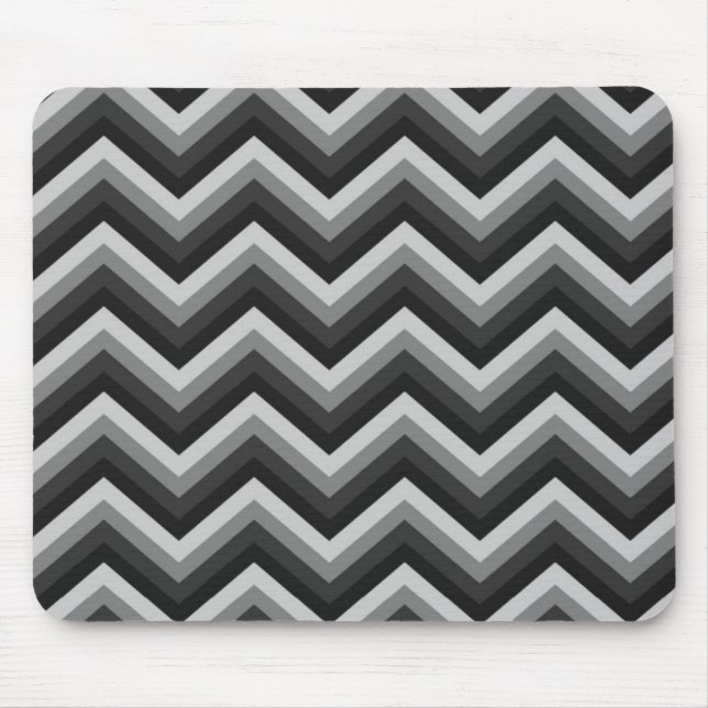 Mousepad Ziguezague retro Chevron do teste padrão (Frente)