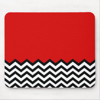 Mousepad Ziguezague vermelho da sala de Chevron do
