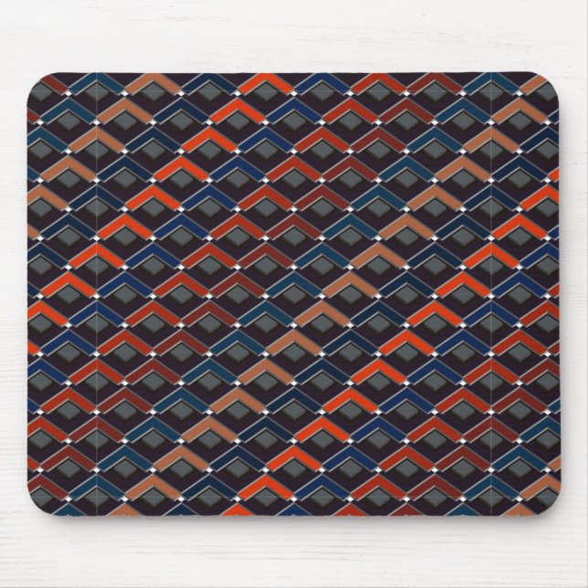 Mousepad Zigzag colorida - passos do Karo (Frente)