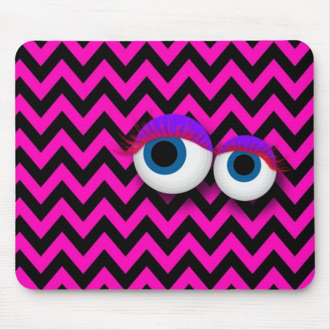 Mousepad ZigZag eye Monster pad : pink (Frente)