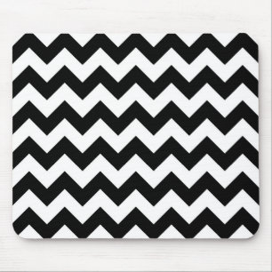 Mousepad Zigzag preto e branco