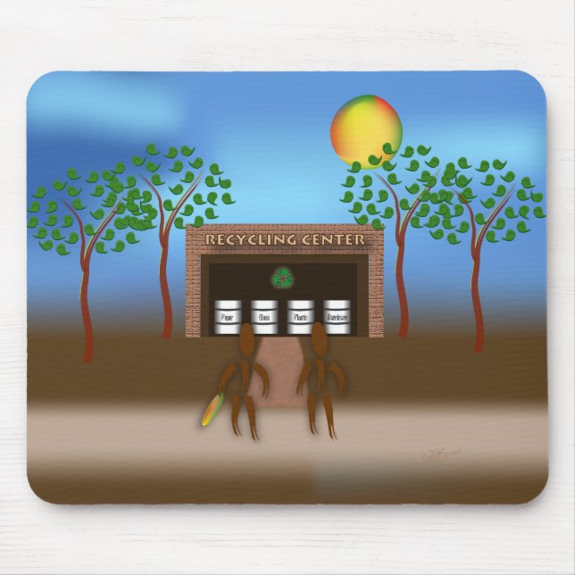 Mousepad Zinglees ~ Reciclagem (Frente)