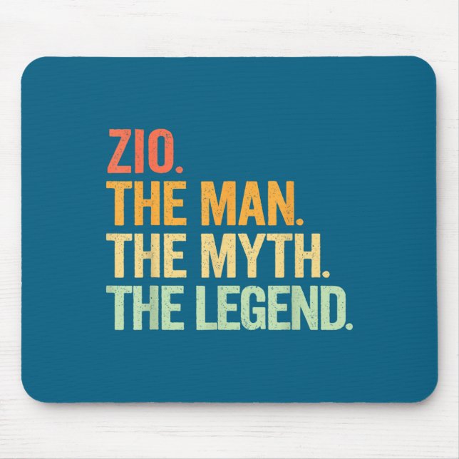 Mousepad Zio Homem Mínimo Mito Lenda Retro (Frente)