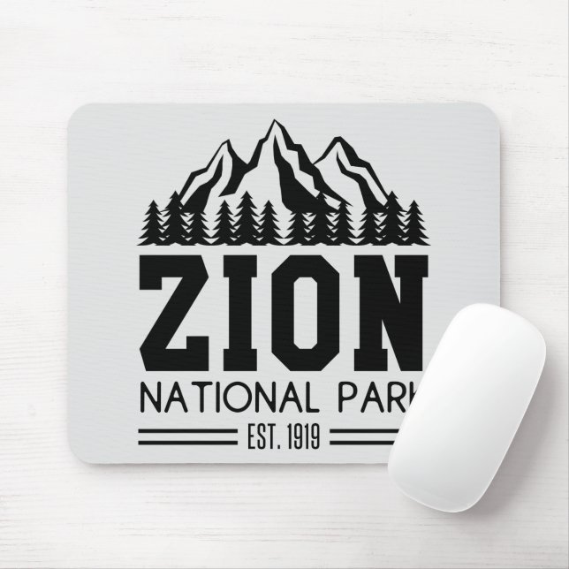 Mousepad Zion National Park Utah EUA Fora do Caminho (Com mouse)