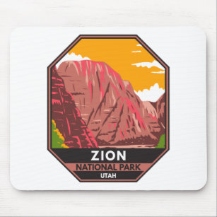Mousepad Zion National Park Utah Vintage