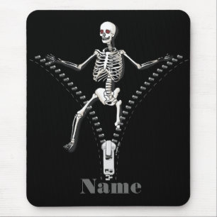 Mousepad Zipper Skeleton custom name