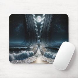 Mousepad Zipper Unzipping Moon and Ocean