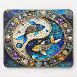 Mousepad Zodíaco - Peixes Yin e Yang