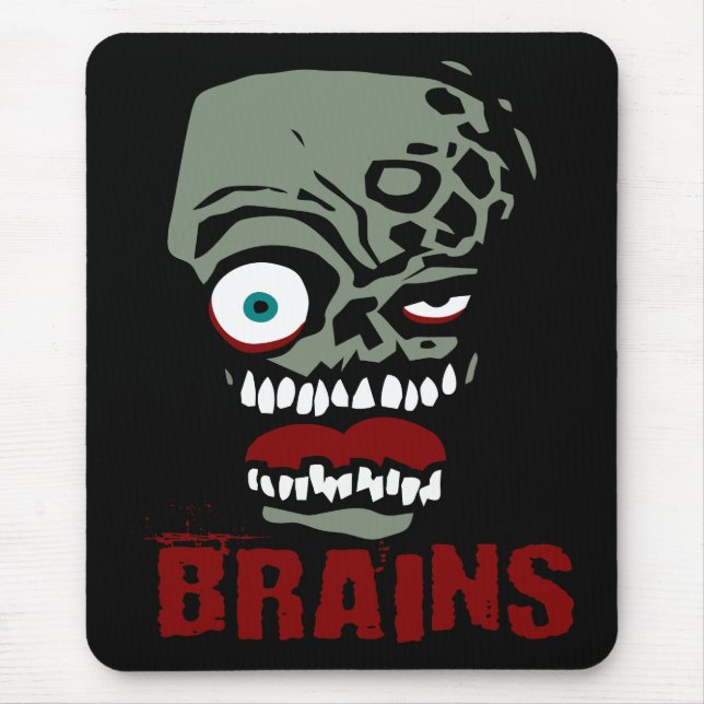 Mousepad Zombi dos cérebros (Frente)