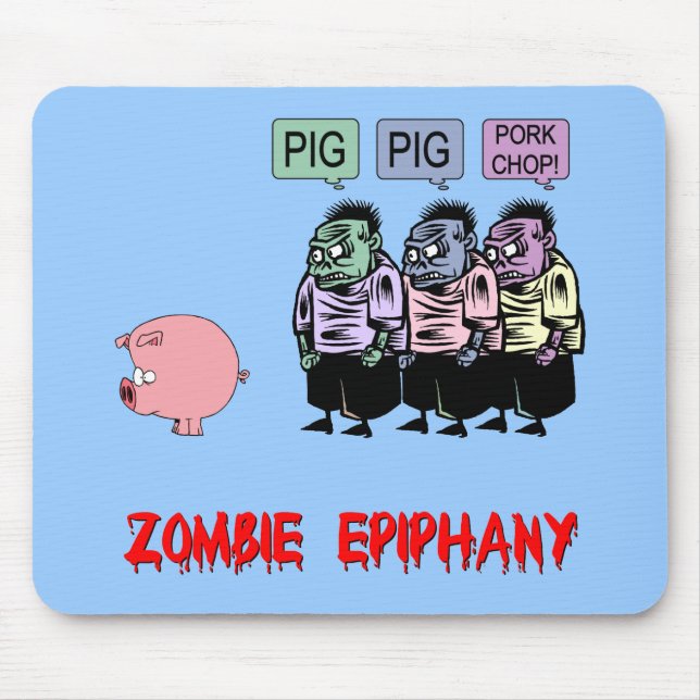 Mousepad Zombi engraçado (Frente)