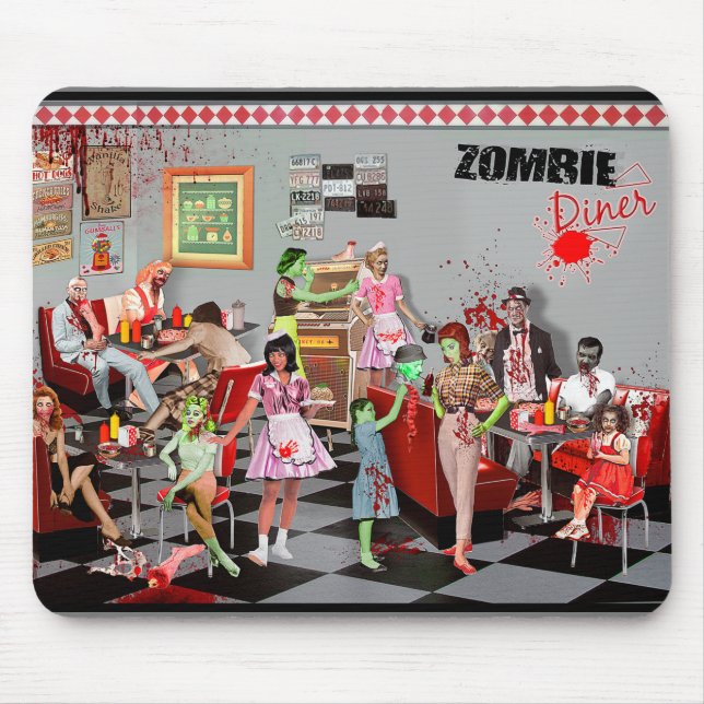 Mousepad Zombie Diner (Frente)
