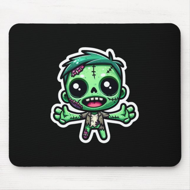 Mousepad Zombie engraçado (Frente)