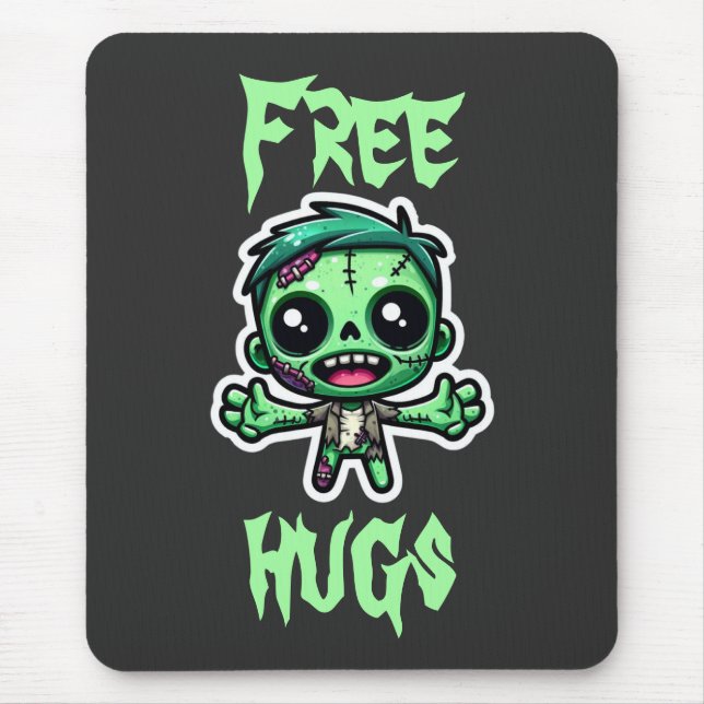 Mousepad Zombie engraçado (Frente)