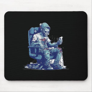 Mousepad Zombie Gamer Halloween Figurume Jogos Vídeo game C