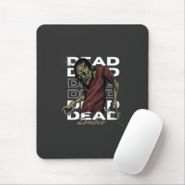 Mousepad Zombie Morto Branco e Castanho