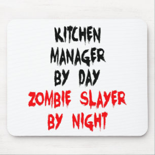 Mousepad Zombie Slayer Kitchen Manager