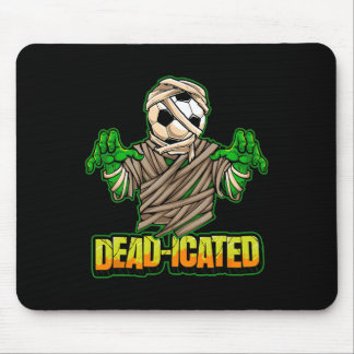 Mousepad Zombie Soccer Player Scary Soccer Halloween 