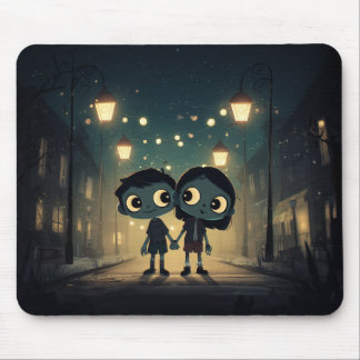 Mousepad Zombies bonitos e assustadores apaixonados - Mouse