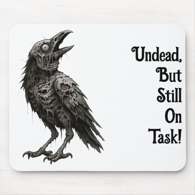Mousepad Zombified Crow (Frente)