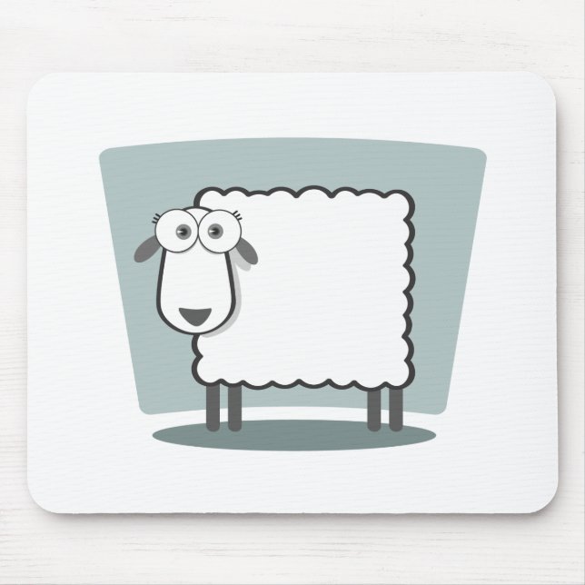 Mousepad Zum Quadrat do DAS Schaf (Frente)