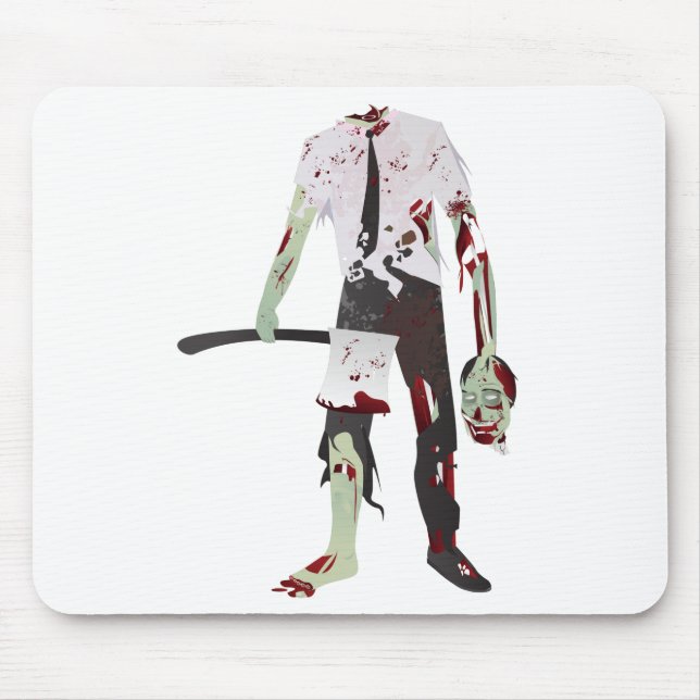 Mousepad zumbi assustador do halloween (Frente)