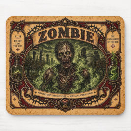 Mousepad Zumbi, Monstro de Circo Vintage