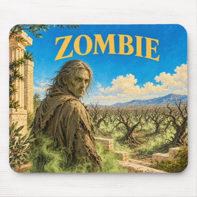 Mousepad Zumbi, Monstro de Fantasia Gótica (Frente)