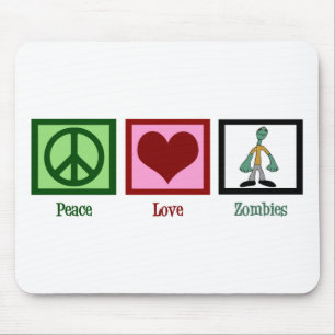 Mousepad Zumbis do Amor pela Paz