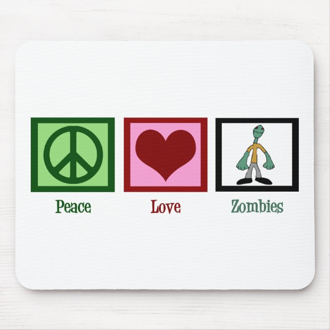 Mousepad Zumbis do Amor pela Paz (Frente)