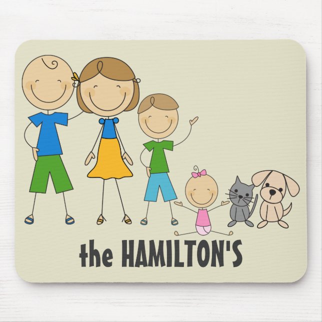 Mousepads com Figura do Family Stick (Frente)