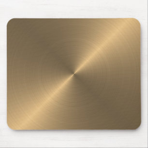 Mousepads com textura metálica dourada