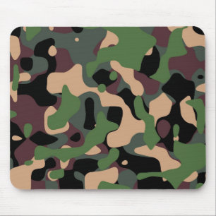 Mousepads com um design militar da camuflagem
