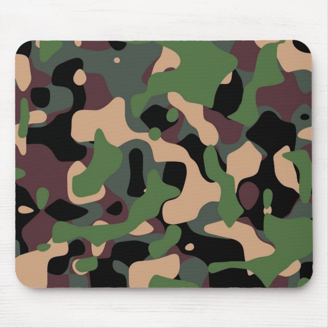 Mousepads com um design militar da camuflagem (Frente)