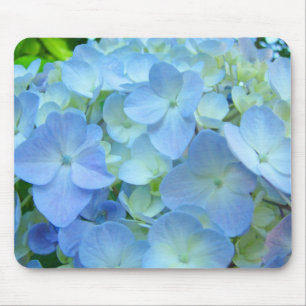 Mousepads Florais Hortênsias Pastel Azul