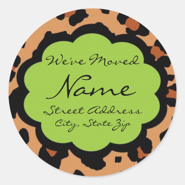 Movemos o adesivo de Lepord Personalizável (Frente)